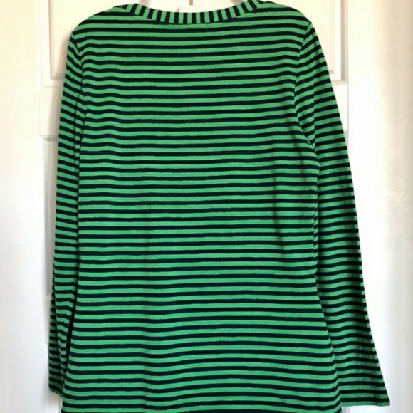 Boden Breton green and black scoop neck tee - Picture 2 of 8